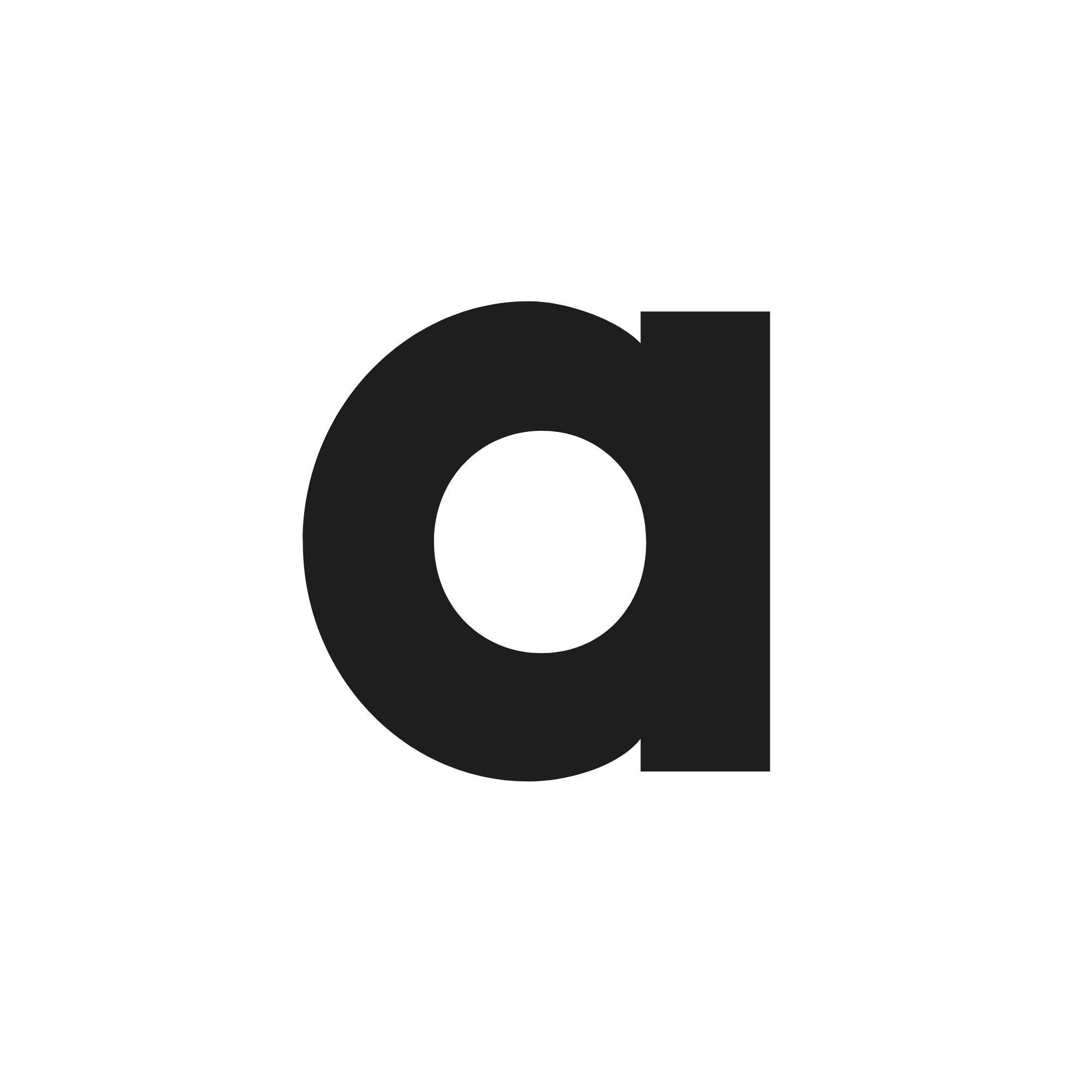 arrley letterform mark, black, transparent background